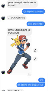 2 Amis Réalisent Un Pokemon Battle Hilarant Sur Facebook Messenger