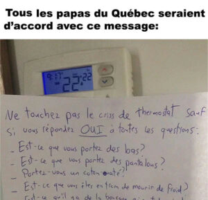 Un Père Qui Laisse Un Message Hilarant À Ses Enfants Sur Le Thermostat