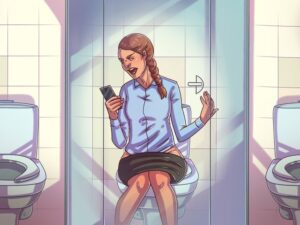 Découvrez pourquoi faut-il arrêter d’utilisez votre téléphone portable dans les toilettes !!