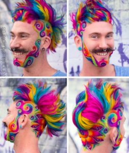 Ce coiffeur australien donne à ses clients une dose d’arc-en-ciel !