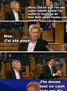 Harrison Ford en entrevue est légendaire