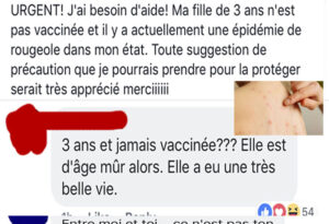 Une Mère Qui N’a Pas Vacciné Sa Fille De 3 Ans Qui A La Rougeole Se Fait Démolir Sur Facebook
